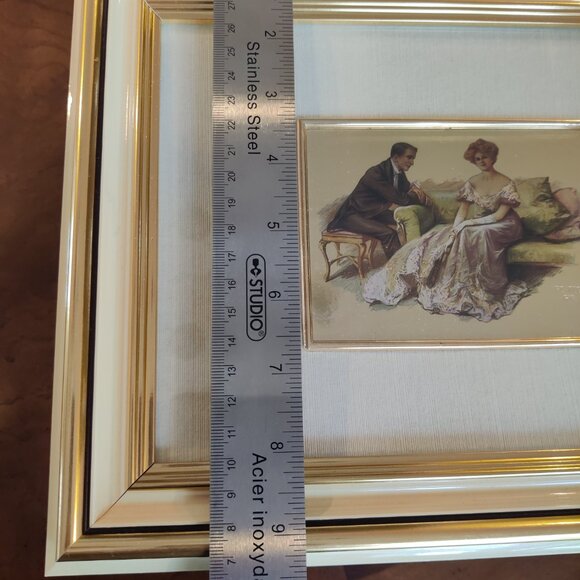 Hand Painted in Gold Lithograph imported from Italy - Picture 5 of 8